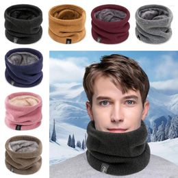 Bandanas Fashion Wool Fur Thick Soft Knitted Neck Warmer Women Men Winter Scarves Windproof Outdoor Cycling Camping Face Mask