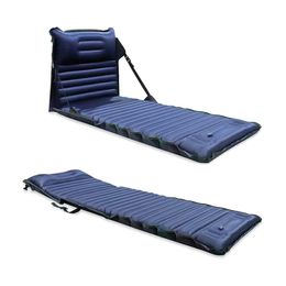 Sleeping Bags Outdoor Inflatable portable cushion folding sleeping cushion moisture-proof floor mat backrest beach recliner 231025