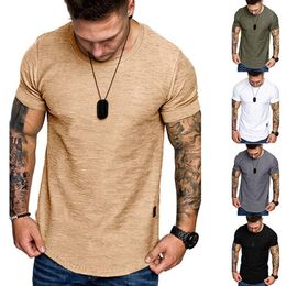 Brand Mens T Shirt Homme Slim Fit Short Sleeve Topshirts Male Army T-Shirt Casual Streetwear Sports Fitness Top Tees Military Tshi313a