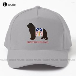 Ball Caps Foundland Dog Sporting The Flag! Baseball Cap Hats For Women Cotton Outdoor Simple Vintag Visor Casual Art