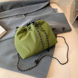 Evening Bags Messenger Sling For Women Casual Nylon Small Drawstring Crossbody Pouch Simple Shoulder Bag Men