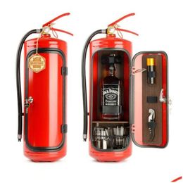 Decorative Objects Figurines Living Room Home Decor Ornament Fire Extinguisher Shape Wine Liquor Storage Cabinet Decoration Crafts Nov Dhfrt