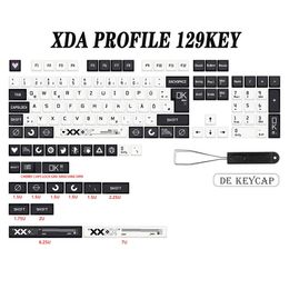 Keyboards CS go Printstream Theme XDA Keycap German French Spain ISO Dye Sub Keycaps For TKL87 GMMK pro 7u AZERTY Keyboard Cap Custom Set 231025