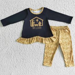 Clothing Sets Kids Designer Clothes Girls Leggings Outfits Boutique True Storey Christmas Fashion Toddler