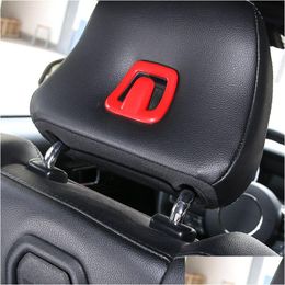 Other Interior Accessories Seat Head Restraint Stickers Hooks Decoration Ers Trim Fit For Ford Mustang - Car Interior Accessories Abs Dhoxl