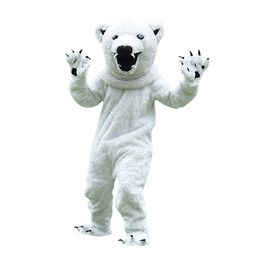 Professional High Quality Polar bear bear Mascot Costumes Christmas Fancy Party Dress Cartoon Character Outfit Suit Adults Size Carnival Easter Advertising