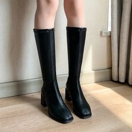 Boots BCEBYL Autumn Winter Fashion Thigh High For Women With Thick Heels Platform Chaussure Femme Botas Mujer Invierno 231026