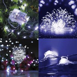Saiten 20 m 200 Lichter Batterie Girlande Lampe LED Lichterketten im Freien wasserdichte Feenbeleuchtung für Weihnachten Hochzeit Party Dekor