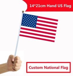 USA Flag 14cm21cm Vertebral Size And Custom The Other National Flags Activity Banner6573326
