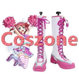 Cheerleading LoveLive Sunshine Aqours Cheerleader Ruby Kurosawa Cosplay Shoes Boots Love Live Halloween Carnival Costume Accessories 231025