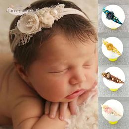 Hair Accessories Baby Girls Headband Pographic Prop Flower Tiara Crown Wreath Children's Hairband Bridal Born Floral