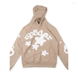 Men's Hoodies Autumn/Winter Hooded Sweater Loose Harajuku Hip Hop Punk Gothic Star Bubble Print Casual Coat