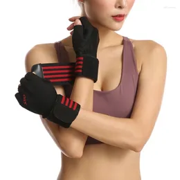 Cycling Gloves Men & Women With Wrist Straps Support Padded Full Protections Breathable Dropship