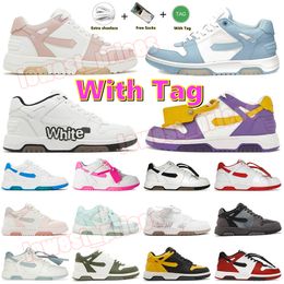 2023 Fashion Out Of Office Sneakers OFF Shoes Luxury Brand OG Original Trainers Designer Loafers Low Tops For Walking White Beige Pink Purple Mens Women Shoe Size 36-45