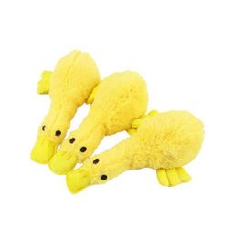 New Design Yellow Duck Dog Toy Squeaky Toy Soft Plush Dog Toys Pet Supplies Sound Toys Dogs Accessories Puppy7202224