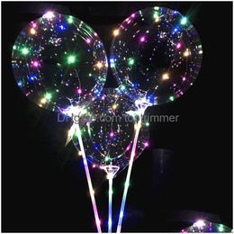 Balloon Party Decoration Mticolor Color Led Balloons Novelty Lighting Bobo Ball Support Backdrop Decorations Light Baloon S Drop Deliv Dhlbg