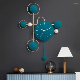 Wall Clocks Unique Creative Large Clock Sticker Nordic Living Room Silent Modern Design Art Home Decor ZM22609