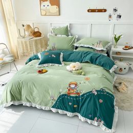 Bedding Sets kids 100% cotton printing fabric for bedding set with cartoon characters 231026