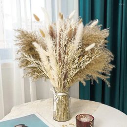 Decorative Flowers Dried Pampas Grass Decor Beautiful Reed Wedding Flower Natural Plants Real Tail Bulrush For Home Christmas