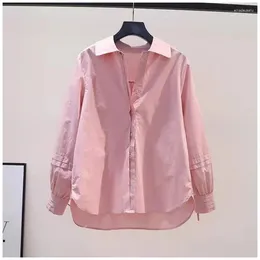 Women's Blouses Shirts Women Sweet Design Lace-up Autumn Gentle Preppy Style Loose All-match Literary Arrival Korean Fashion Youth Clothing