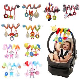 Rattles Mobiles ASWJ Baby Spiral Soft Infant Crib Bed Stroller Toy For borns Car Seat Educational Towel Bebe Toys 012 Months 231026