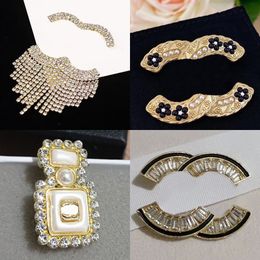 18k Gold Plated Silver Brooche Designer Brooch Pin Brand Letter Brooches Pins Luxury Suit Pin Wedding Party Dress Jewerlry Accessories Gifts