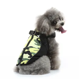 Apparel Outfit Vest Winter Cat Coat Suit Polyester up Camouflage Weather Small Costume Pet Warm Dogs Large Accessory Leash Portable Camo