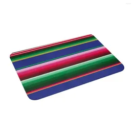 Carpets Novel Colourful Blanket Stripes Non Slip Absorbent Memory Foam Bath Mat For Home Decor/Kitchen/Entry/Indoor/Outdoor/Living Room