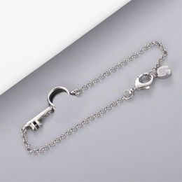 New Fashion Couple Bracelet Creative Retro Keychain Bracelet High Quality Silver Plated Material Bracelet Jewellery Supply210G