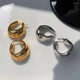 Hoop Earrings Fashion Oval Geometric Earring For Women Girls Lovely Party Wedding Jewelry Gift Eh1335