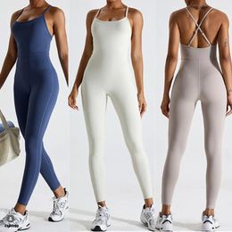 Active Sets Nylon One-Piece Jumpsuits Yoga Suit Dance Belly Tightening Fitness Workout Set Stretch Bodysuit Gym Push Up Athletic Wear