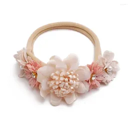 Hair Accessories Baby Full Moon Po Protection Halogen BandBeige Pearl Rhinestone Faucet Belt Headband