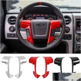 Other Interior Accessories Abs Car Steering Wheel Decoration Er For Ford F150 Raptor 2009 2010 2011 2012 2013 2014 Interior Accessorie Dhewf