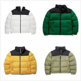 Mens down jacket down vest winter outdoor Womens cotton-padded jacket hooded embroidered cotton-padded jacket warm parka Mens letter print coat multi-color top