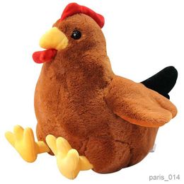 Stuffed Plush Animals Lifelike Chicken Doll Toys Fluffy Animal Hen Toy Boys Girls Sleeping Soft Stuffed Chick Doll Birthday Gifts R231026