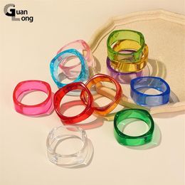 Bangle Fashion Trendy Transparent Acrylic Resin Women's 2021 Bohemian Bracelet Sports Summer Jewellery Girls Accessories Wholes281S