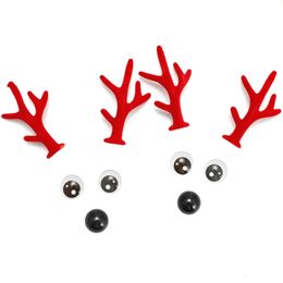 Shoe Parts Accessories Christmas Charms For Clog Cute Reindeer Antlers Bling Sandals Kids Drop Delivery Otczr