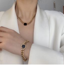 Gold Sier Designer Schmuck Seil Frau Kubanische Verbindung Kette Edelstahl Mann Halskette für Männer Klassische Stil Verlobung