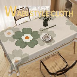 Table Cloth Household Small Fresh Tablecloth Light Luxury High-end Cotton And Linen Cover
