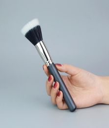 Single face brush blush brushes Flat Head Goat Hair Wooden Handle Contour Shadow Brushes Doublelayer Loose White Dazzling Soft Pl1732550