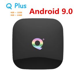 Q Plus TV Box Android 9.0 Smart Allwinner H6 Quad Core 4GB 32GB 64GB USB3.0 6K 2.4GHz Wifi Google Playstore