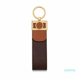 10 Styles of Leather Keychain Alloy Letters Car Bag Pendant Fashion Couple Key chain Long Buckle Accessories Supply