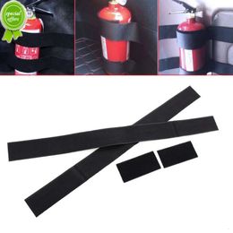 New 4pcs Car Fire Extinguisher Fixed Belt Car Interior Trunk Nylon Fixed Belt Extinguisher Organiser Magic Tape Universal Car Gadget