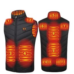 Men's Vests Men Autumn winter Smart heating Cotton Vest USB Infrared Electric Heating Vest Women Outdoor Flexible Thermal Winter Warm Jacket 231026