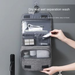 Cosmetic Bags Cases Large Hanging Travel Storage Bag for Men and Women Perfect Business Trips with Spacious Compartments WetDry Separation 231025