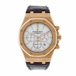 Swiss Watch Royal Oak Offshore Audpi series mens watch Fashion Trend Quartz Epic 41mm White Index Hour Mark Dial Rose Gold WN-9MTF