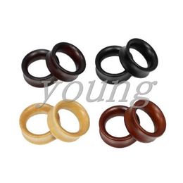 High quality wood ear tunnel plugs ear gauges piercing Body Jewellery size 8-28mm 294E