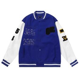 Jackets Mens Varsity Leather Baseball Mens Jacket Men Women Vintage Embroidery Letter Patchwork College Coats Hip Hop Bomber Coat 0759 8C6A 8C6A