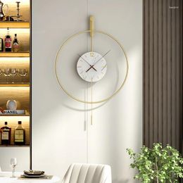 Wall Clocks 3d Round Nordic Luxury Clock Cute Living Room Large Art Modern Watch Quartz Mechanism Relojes De Pared Decoration