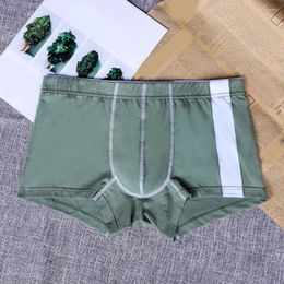 Underpants Mens Cotton Boxer Underwear Low-rise Shorts Middle Waist Brief Soft Comfort Panties Fitness Sports Running Lingerie